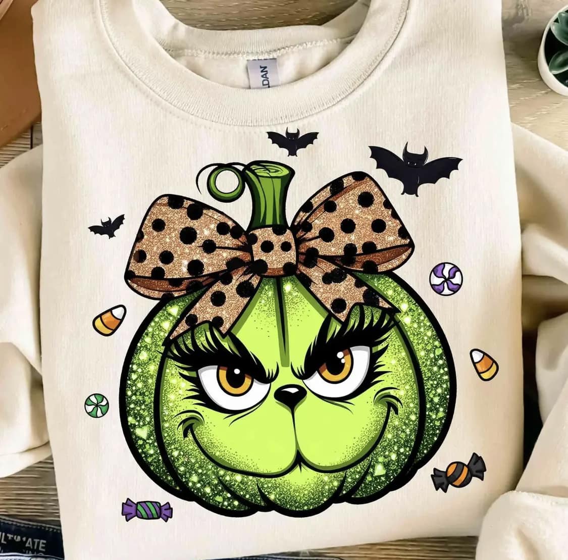 Grinchy Pumpkin Crewneck